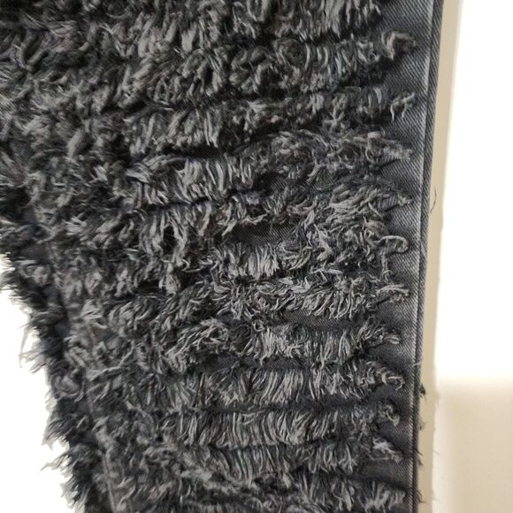 Jaded London Straight Leg Jeans in Black with Shredded Design Cotton Size 30/31 - Picture 12 of 16